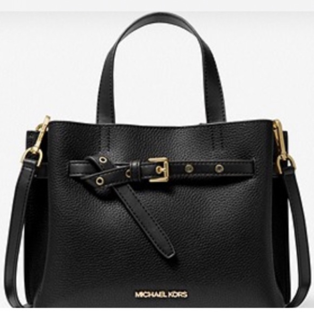 MICHAEL MICHAEL KORS
Emilia Small Pebbled Leather Satchel